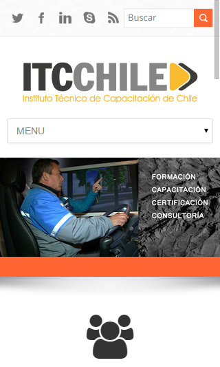 Web Mobile para ITC Chile. Armado y programación versión responsiva.